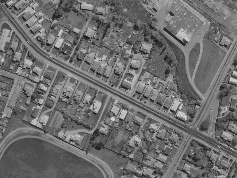 58-56 Opawa Road from the air, 1970-1974