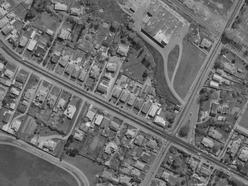 61 Opawa Road from the air, 1970-1974