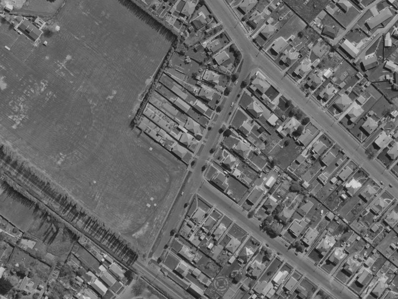 16 Whittington Avenue from the air, 1970-1974