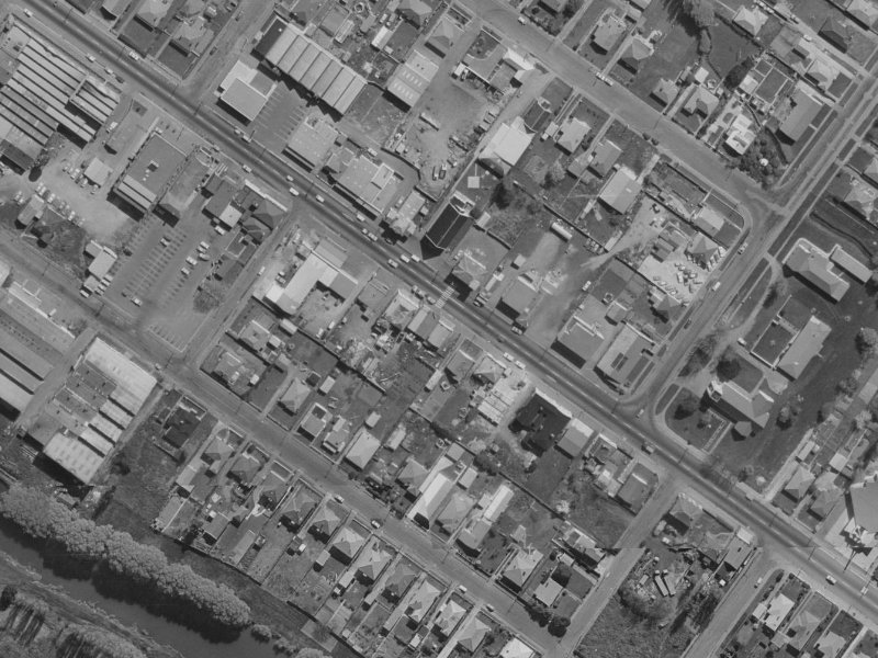 622b Ferry Road from the air, 1970-1974