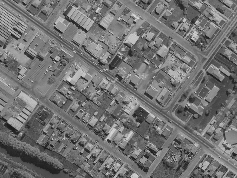 622A Ferry Road from the air, 1970-1974
