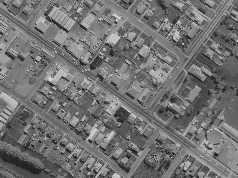 705 Ferry Road from the air, 1970-1974