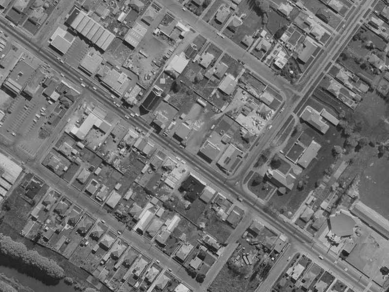 709 Ferry Road from the air, 1970-1974