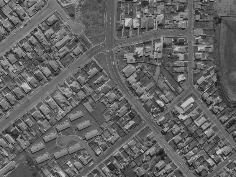 153 Strickland Street from the air, 1970-1974