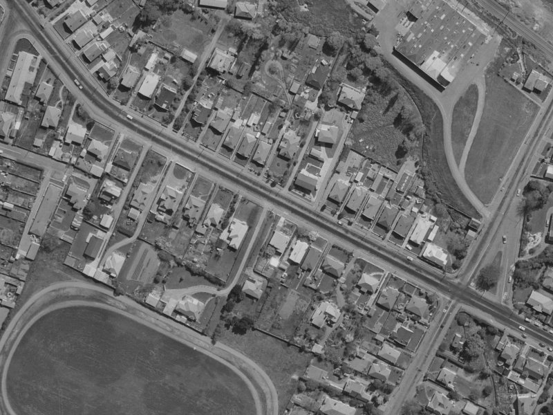 56 Opawa Road from the air, 1970-1974