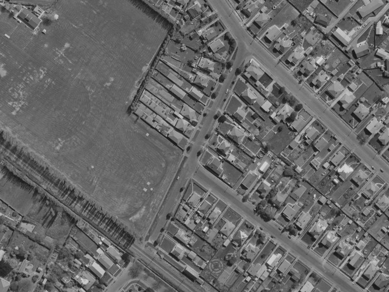 13-15 Whittington Avenue from the air, 1970-1974