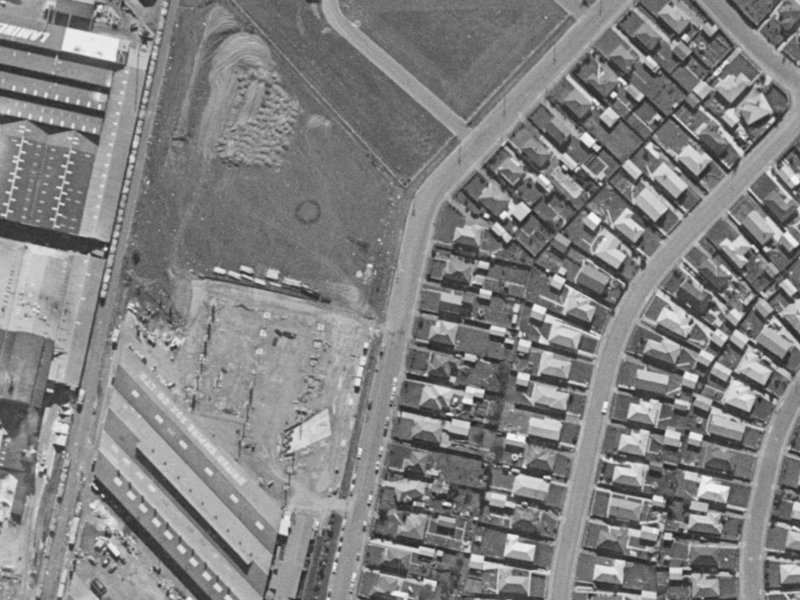35A Branston Street from the air, 1970-1974