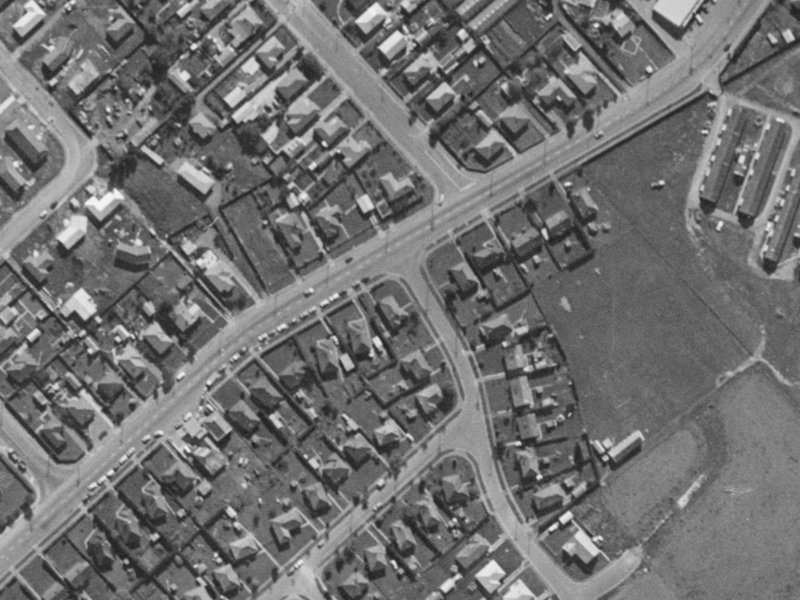87 Springs Road from the air, 1970-1974