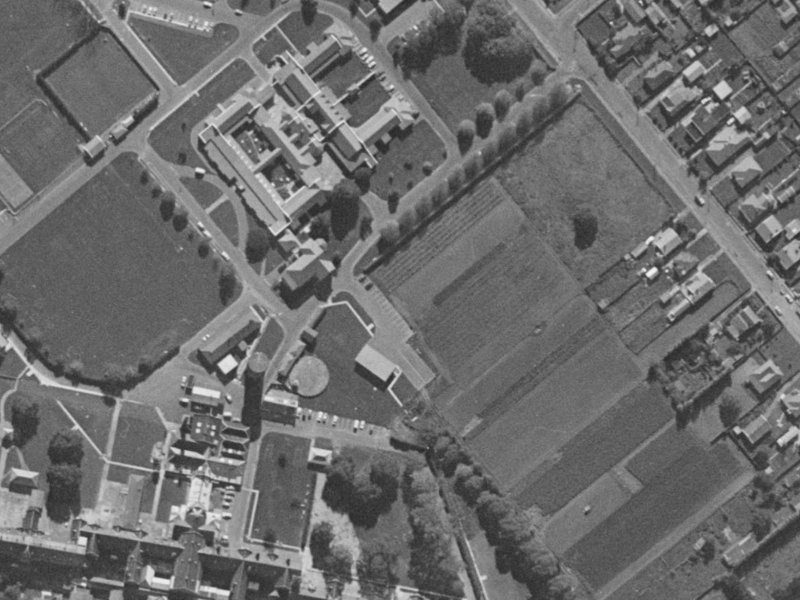 Levinge Lane from the air, 1970-1974