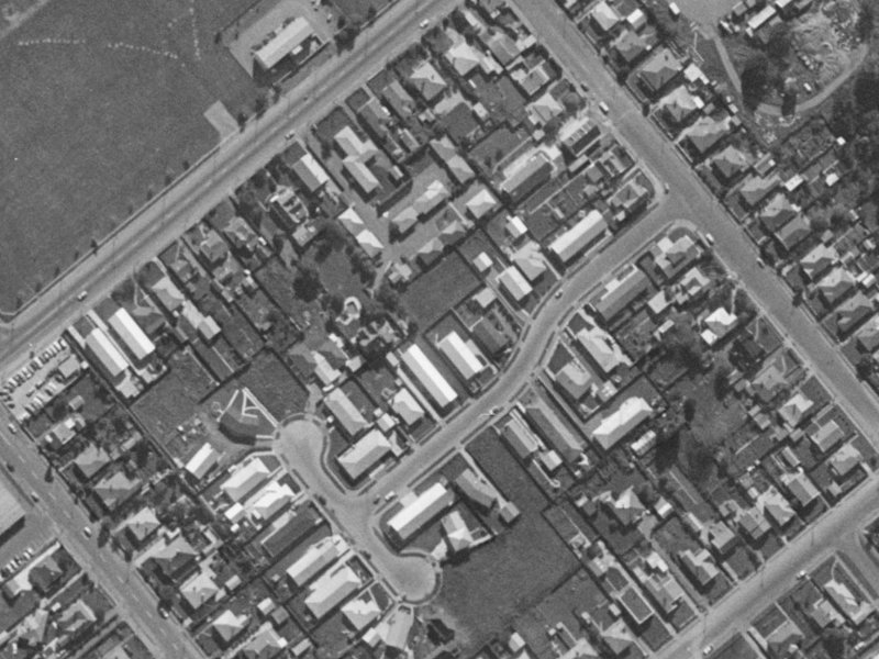 12B Blakehall Place from the air, 1970-1974