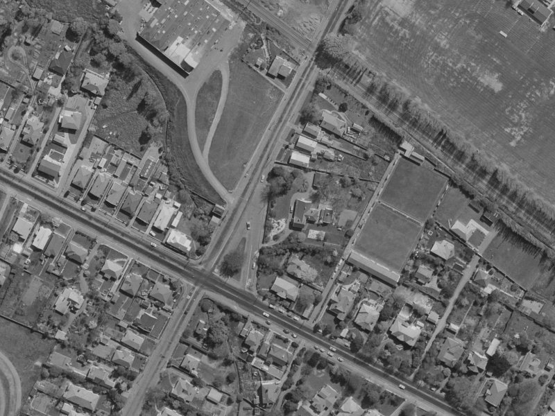 42-36 Ensors Road from the air, 1970-1974