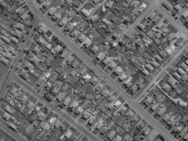 72 Sullivan Avenue from the air, 1970-1974
