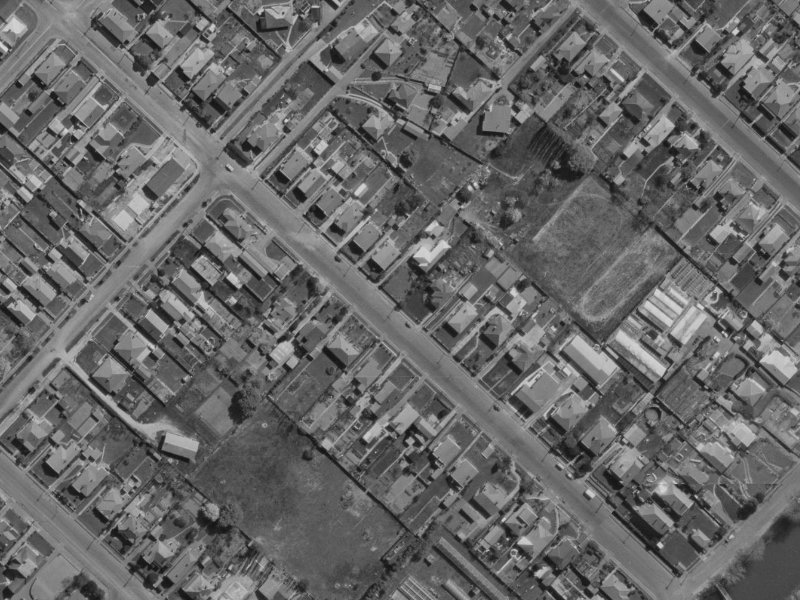 153 MacKenzie Avenue from the air, 1970-1974