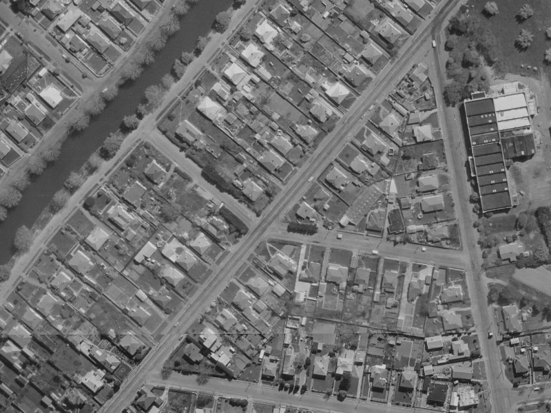 44 Radley Street from the air, 1970-1974