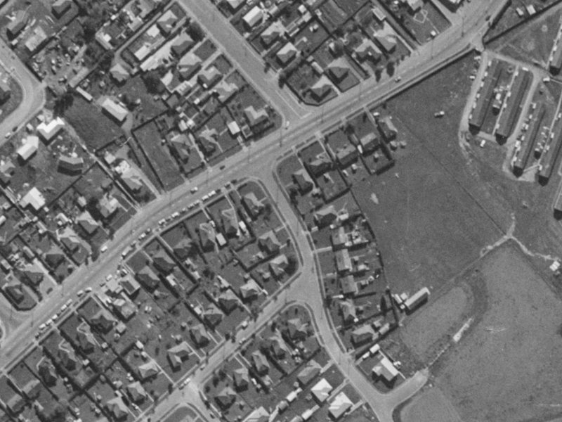 87 Springs Road from the air, 1970-1974