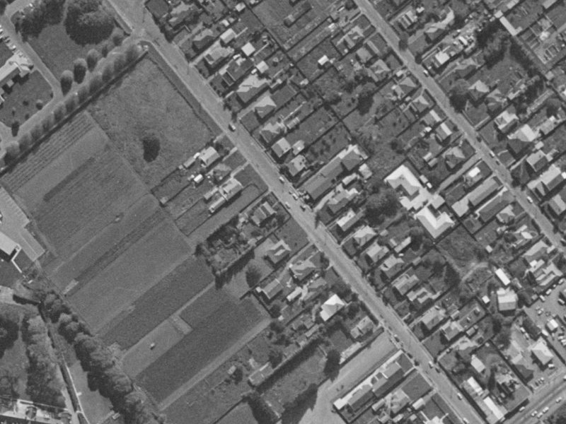 27 Sylvan Street from the air, 1970-1974