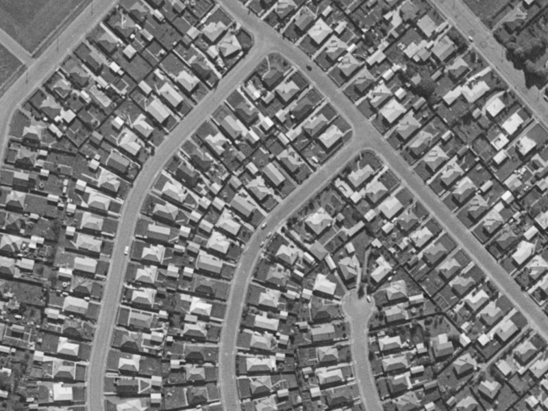8 Dunstan Crescent from the air, 1970-1974