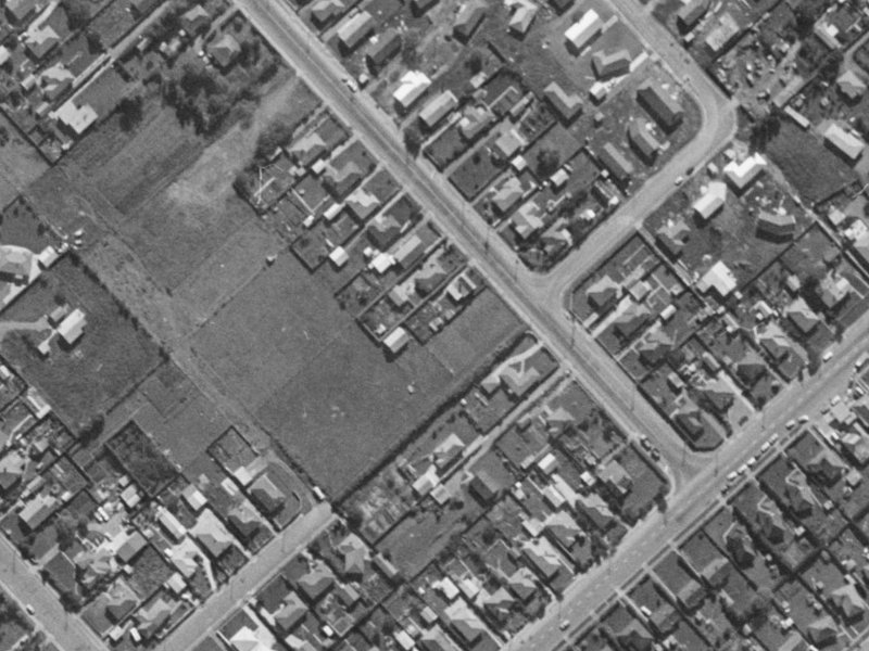 96A Brynley Street from the air, 1970-1974
