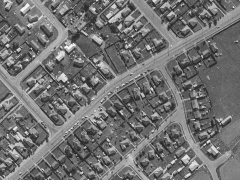 93 Springs Road from the air, 1970-1974