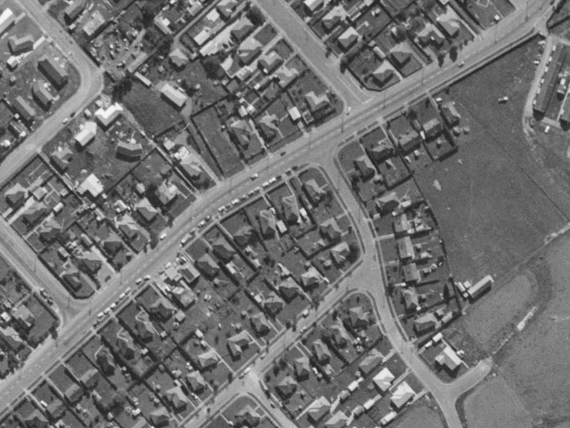 89 Springs Road from the air, 1970-1974