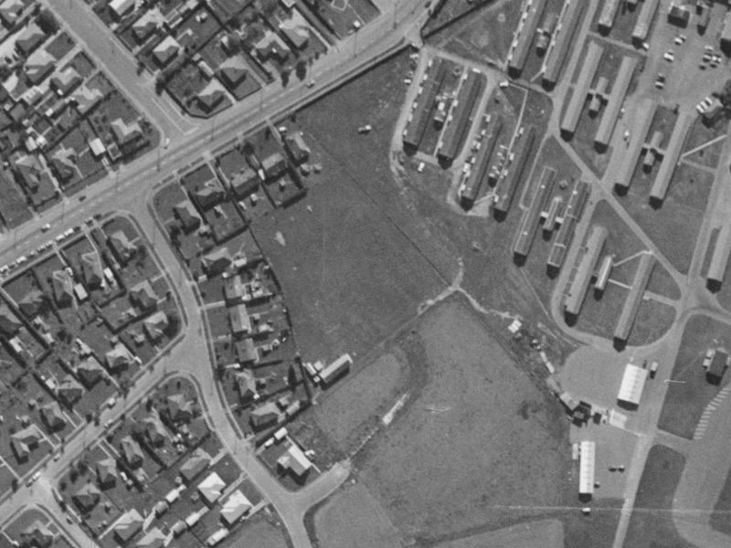 Begonia Lane from the air, 1970-1974