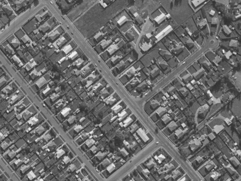 445 Barrington Street from the air, 1970-1974