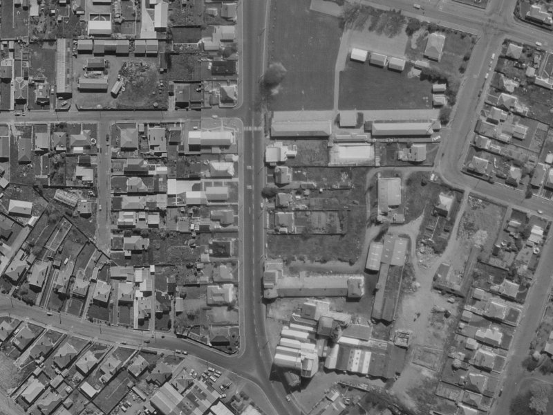 100 Waltham Road from the air, 1970-1974