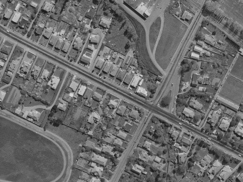 67 Opawa Road from the air, 1970-1974