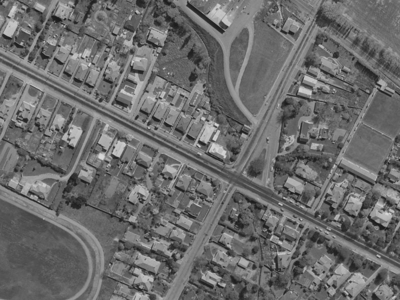 69 Opawa Road from the air, 1970-1974