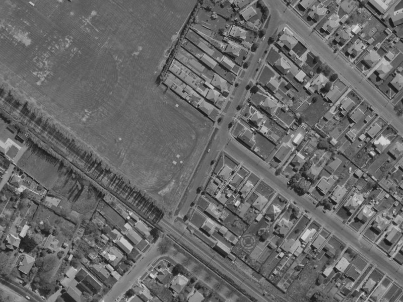 22 Whittington Avenue from the air, 1970-1974