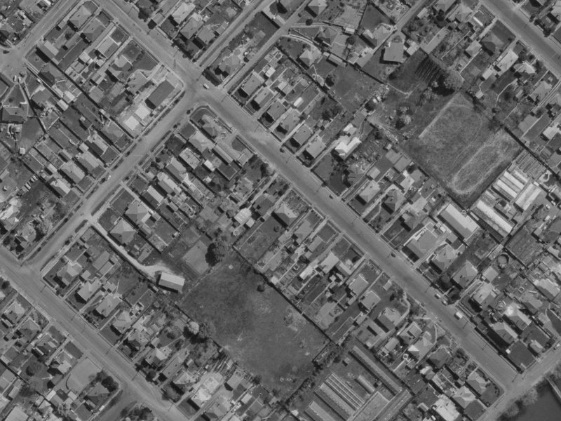 150 MacKenzie Avenue from the air, 1970-1974