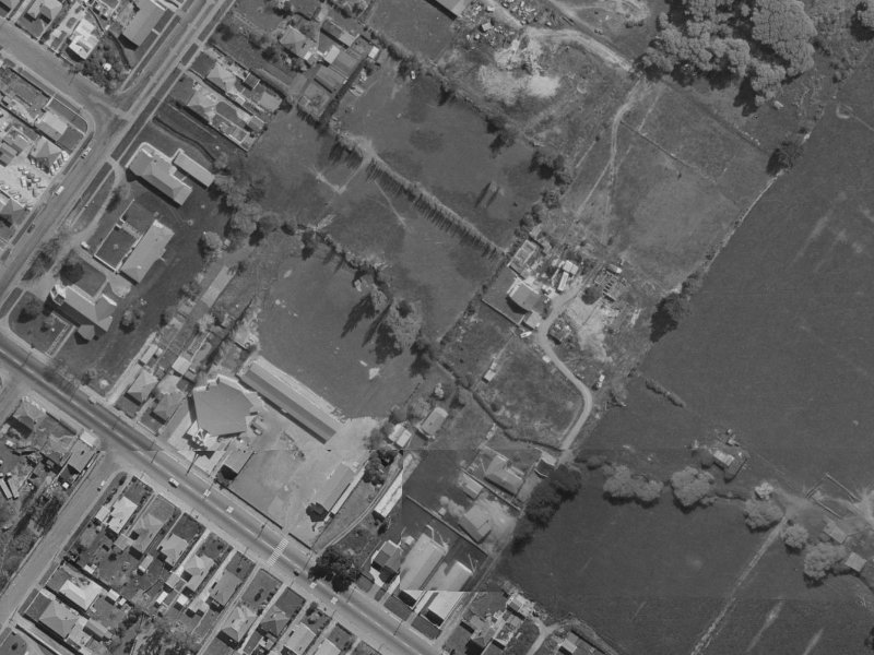 Streamside Court from the air, 1970-1974