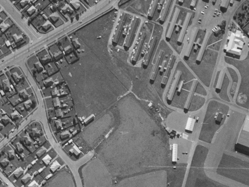 12 Sioux Avenue from the air, 1970-1974