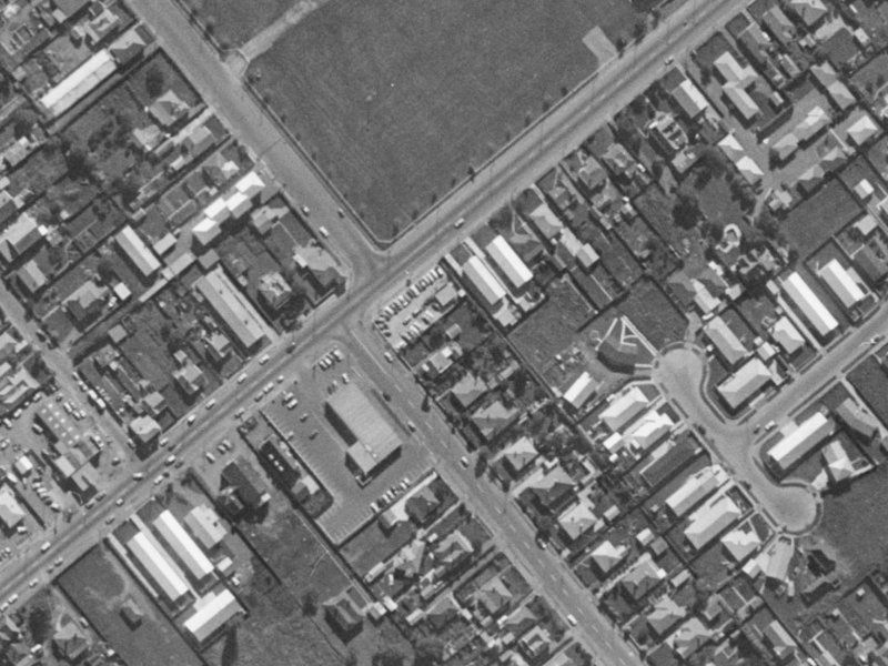 372B Lyttelton Street from the air, 1970-1974