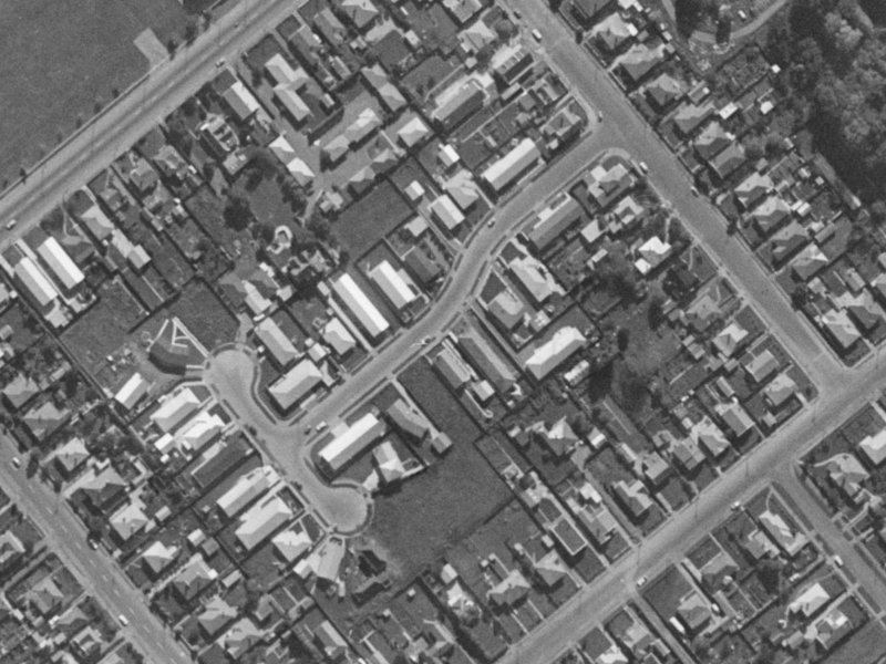 13 Blakehall Place from the air, 1970-1974