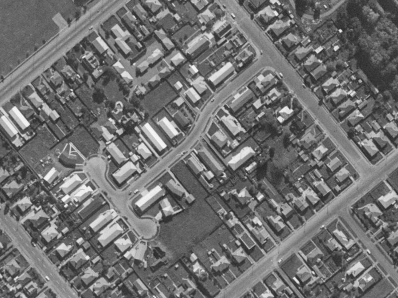11 Blakehall Place from the air, 1970-1974
