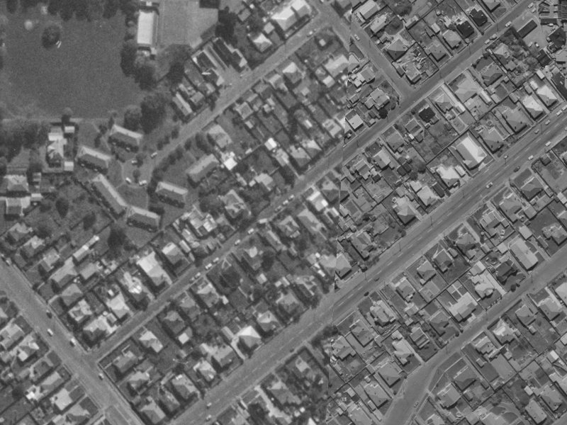 24 Rosewarne Street from the air, 1970-1974