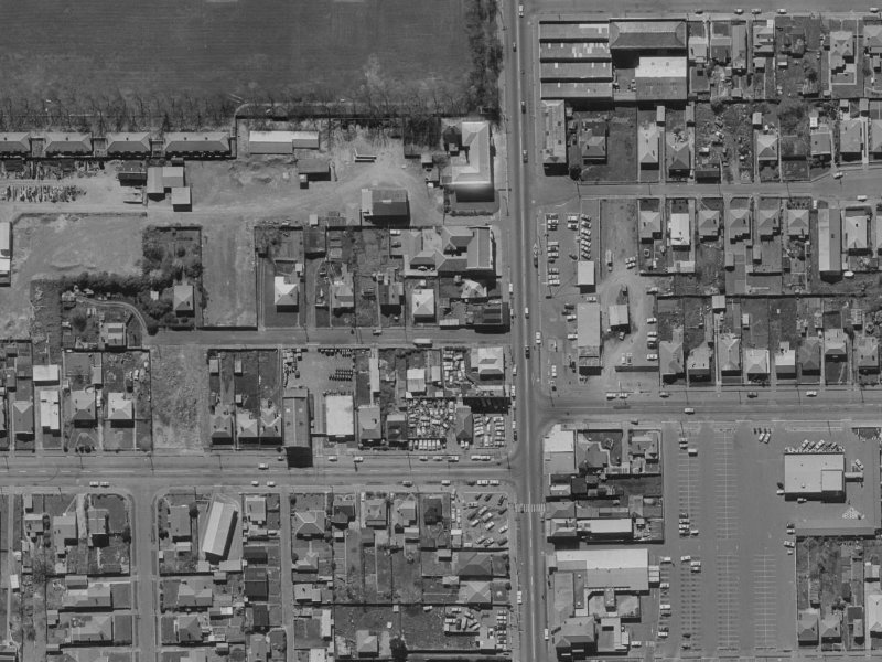 25 Faraday Street from the air, 1970-1974