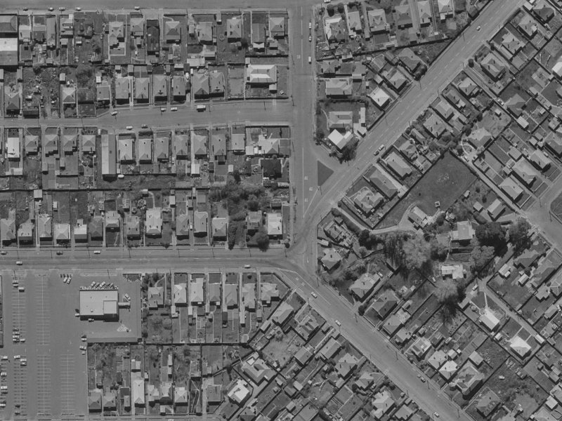 47 Huxley Street from the air, 1970-1974