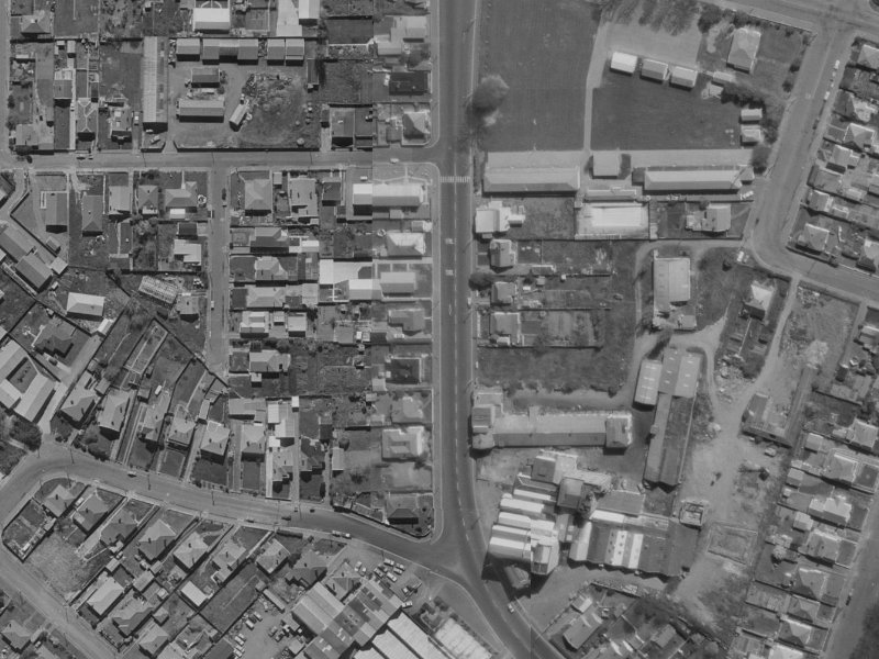 97 Waltham Road from the air, 1970-1974