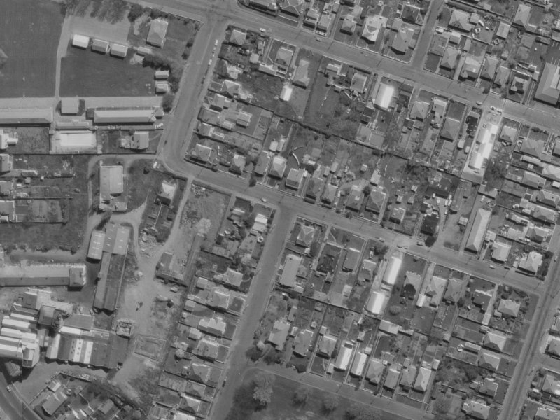 43 Bunyan Street from the air, 1970-1974