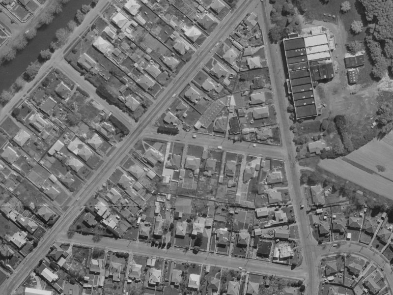 Tavender Street from the air, 1970-1974