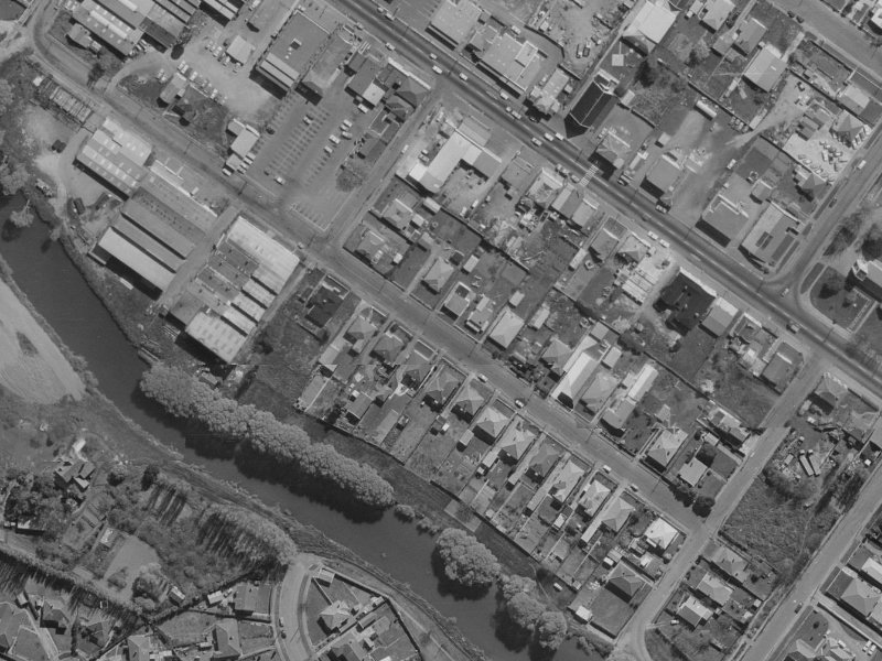 30 Heathcote Street from the air, 1970-1974