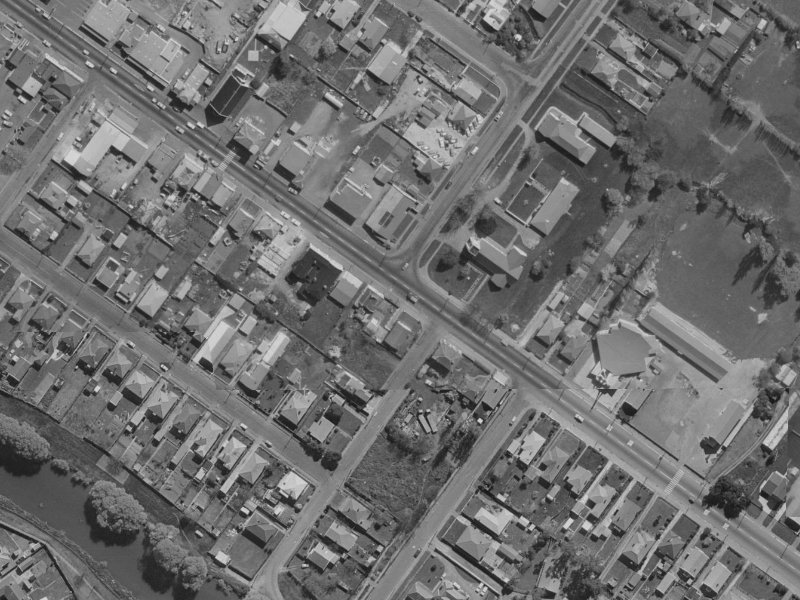 644 Ferry Road from the air, 1970-1974