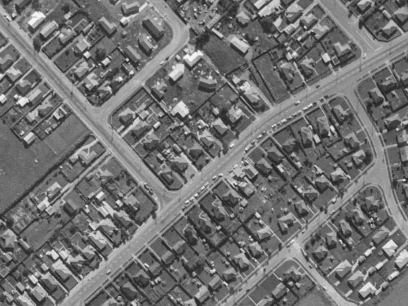 102 Springs Road from the air, 1970-1974