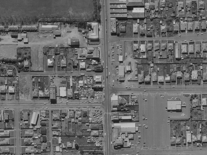 285 Colombo Street from the air, 1970-1974