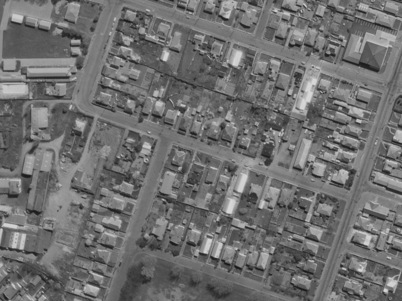 18 Buffon Street from the air, 1970-1974