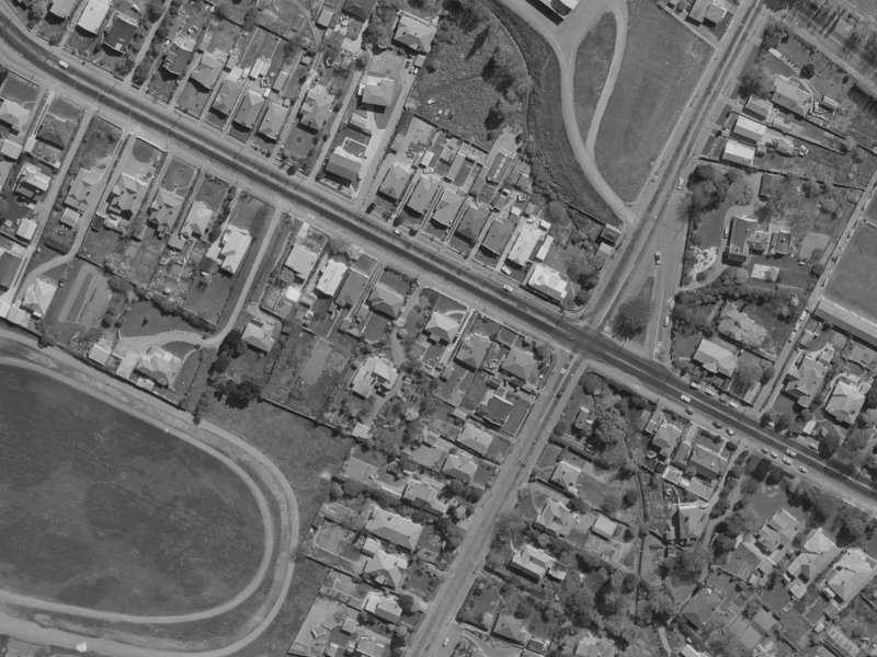 64A Opawa Road from the air, 1970-1974