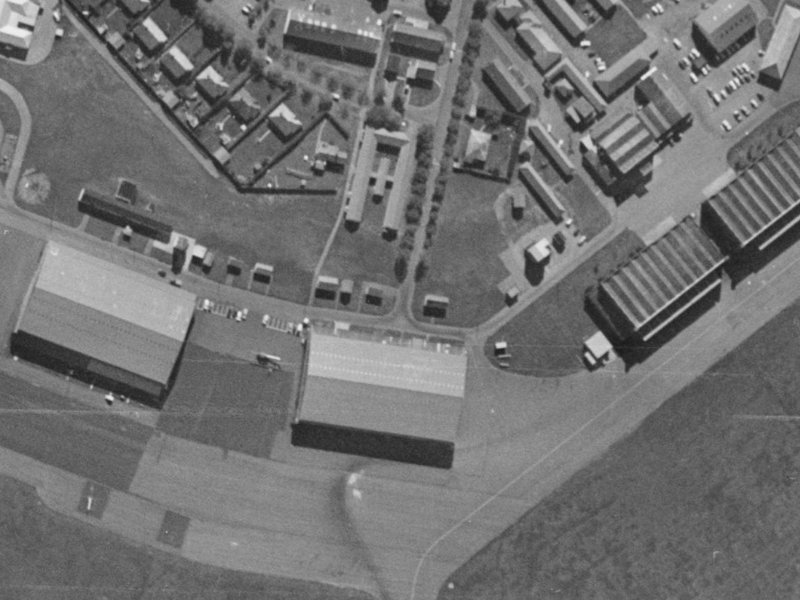 28 Mustang Avenue from the air, 1970-1974