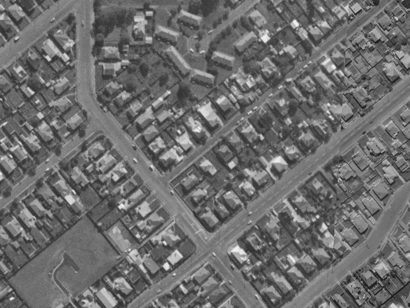6 Rosewarne Street from the air, 1970-1974